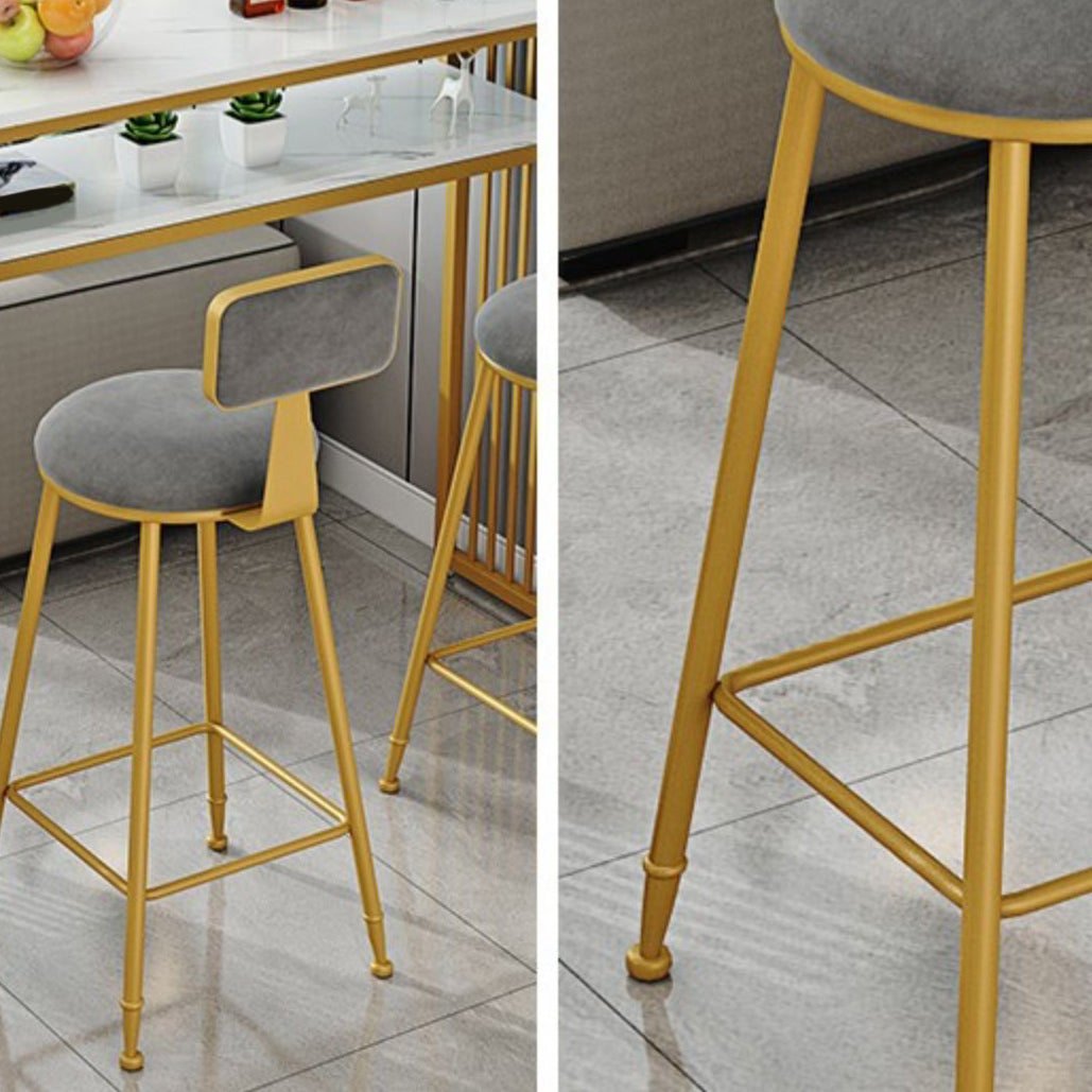 Rectangle Bar Pub Table Set 1/3/4/5 Pcs Metal and Wood Bar Table and Upholstered Stools