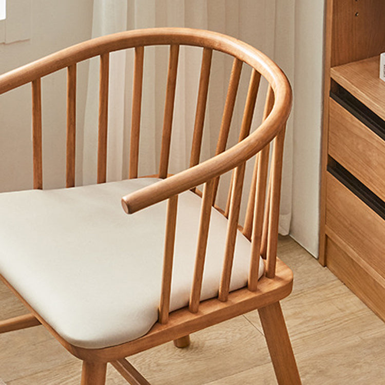 Contemporary Home Dining Chair Solid Wood Slat Back Dining Chair