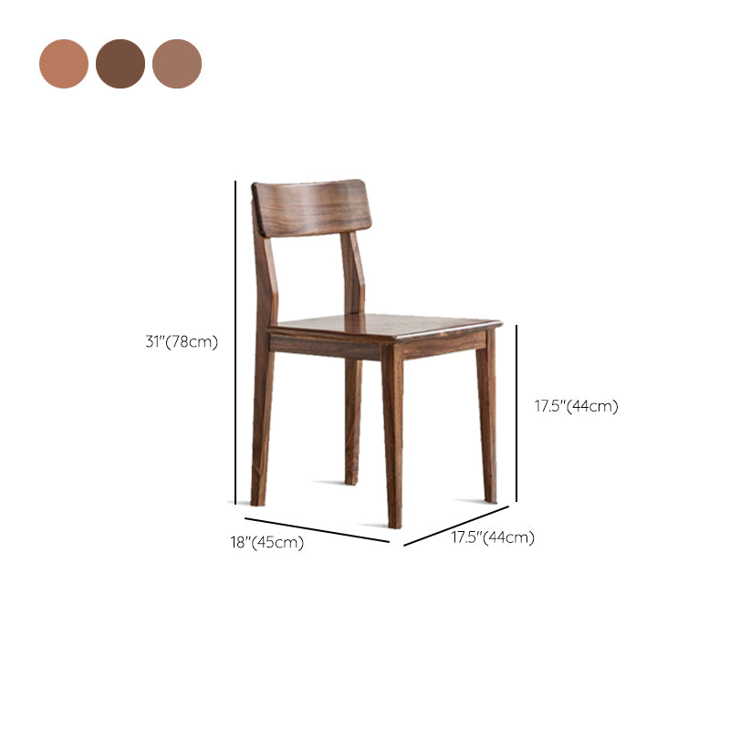 Dining Room Armless Dining Chair Home Open Back Dining Chair