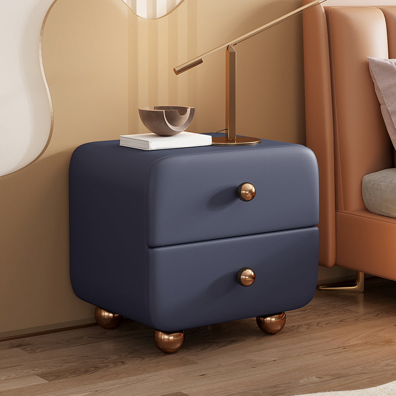 Solid Wood Lighting Not Included No Theme Kids Bedside Table with 2-Drawer