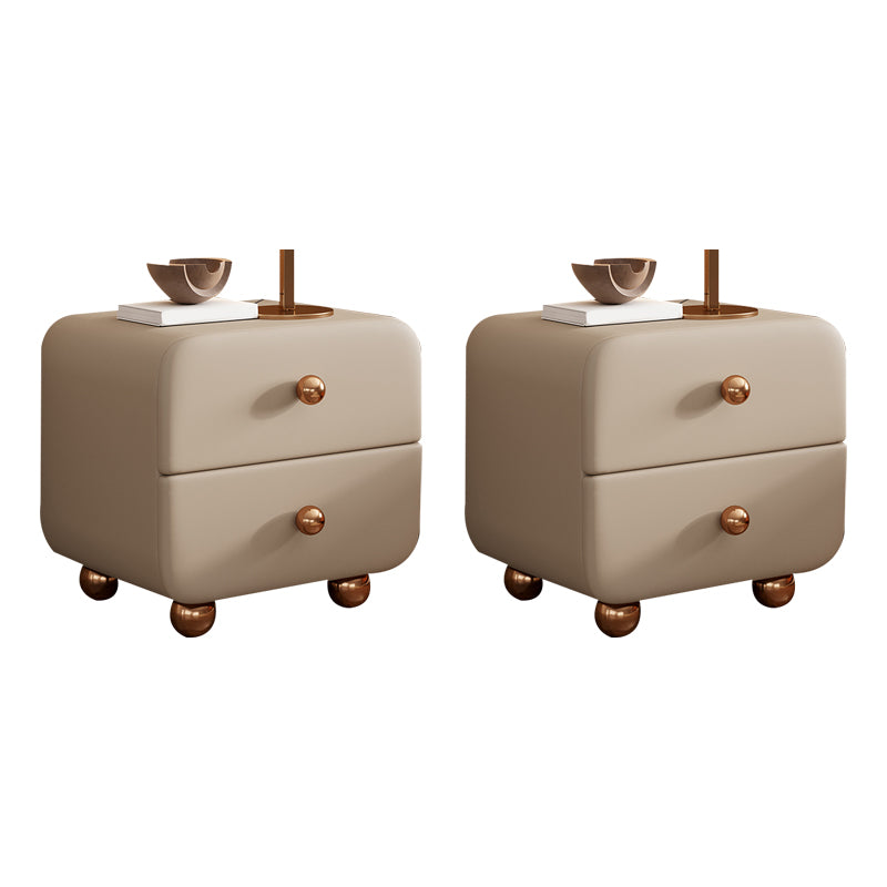 Solid Wood Lighting Not Included No Theme Kids Bedside Table with 2-Drawer