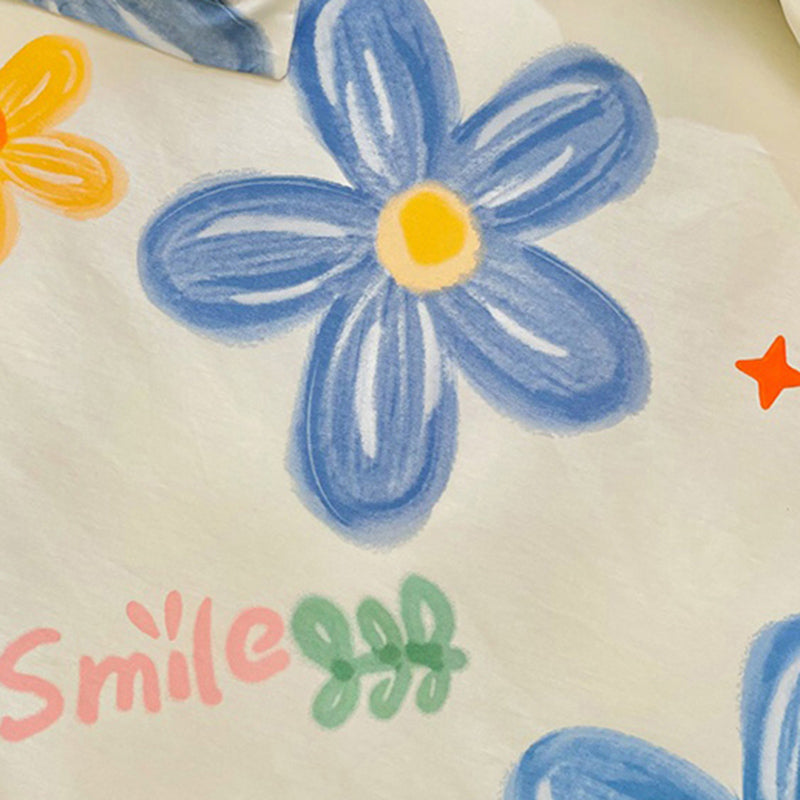 Sheets Cotton Floral Printed Wrinkle Resistant Ultra Soft Breathable Bed Sheet Set