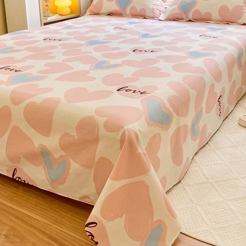 Sheets Cotton Floral Printed Wrinkle Resistant Ultra Soft Breathable Bed Sheet Set