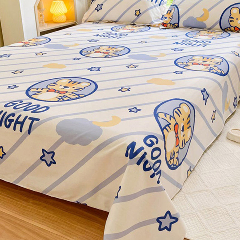 Sheets Cotton Floral Printed Wrinkle Resistant Ultra Soft Breathable Bed Sheet Set