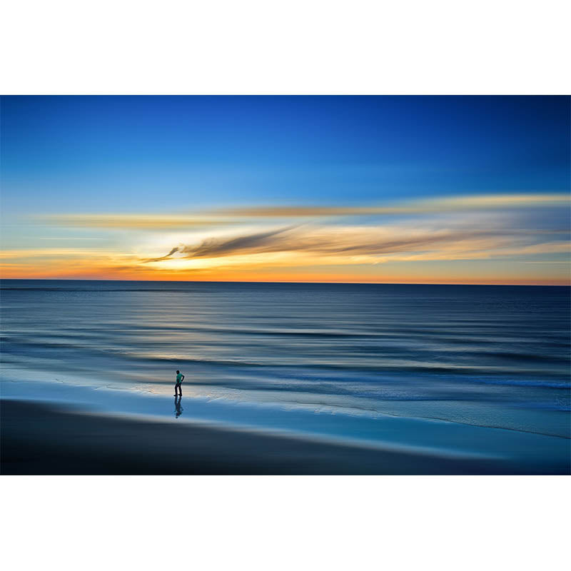 Tropical Non-Pasted Photography Wallpaper Stain Resistant Bedroom Sea Print