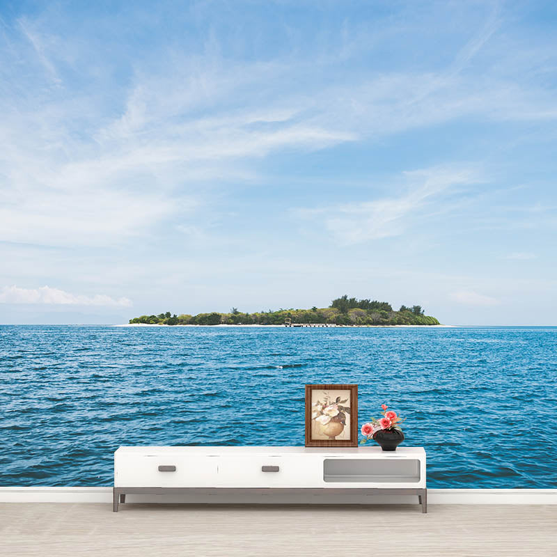 Peel and Stick Wall Mural Tropical Sea Pattern Photography Living Room Decorative