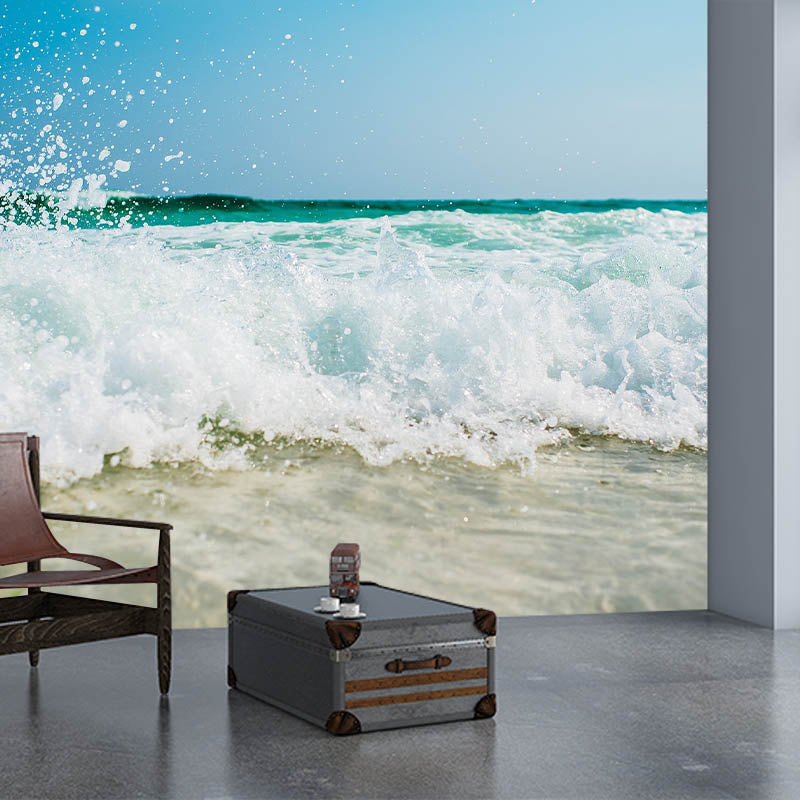 Peel and Stick Wall Mural Tropical Sea Pattern Photography Living Room Decorative