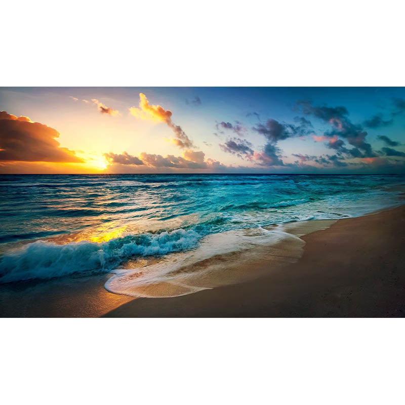 Tropical Photography Wallpaper Bedroom Peel and Stick Sea Stain Resistant