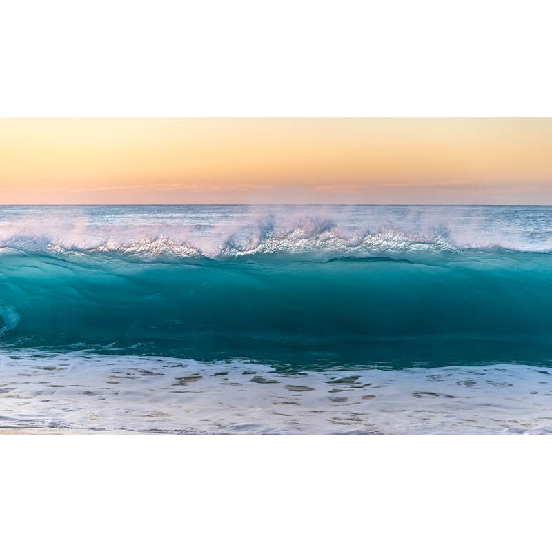 Sea Bench Photography Wall Mural Living Room Tropical Peel and Stick Mildew Resistant