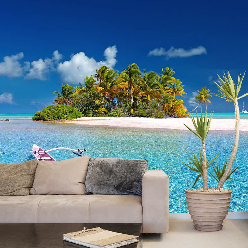 Stain Resistant Sea Pattern Coastal Photography Wall Mural Bedroom