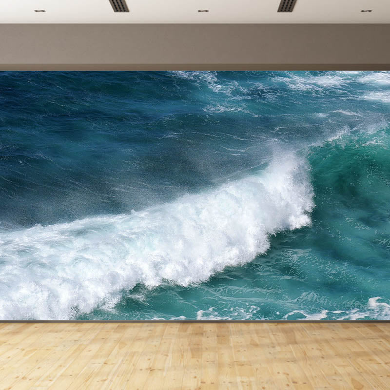 Non-Pasted Tropical Living Room Photography Wall Mural Sea Pattern