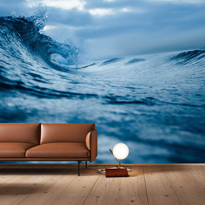 Non-Pasted Tropical Living Room Photography Wall Mural Sea Pattern