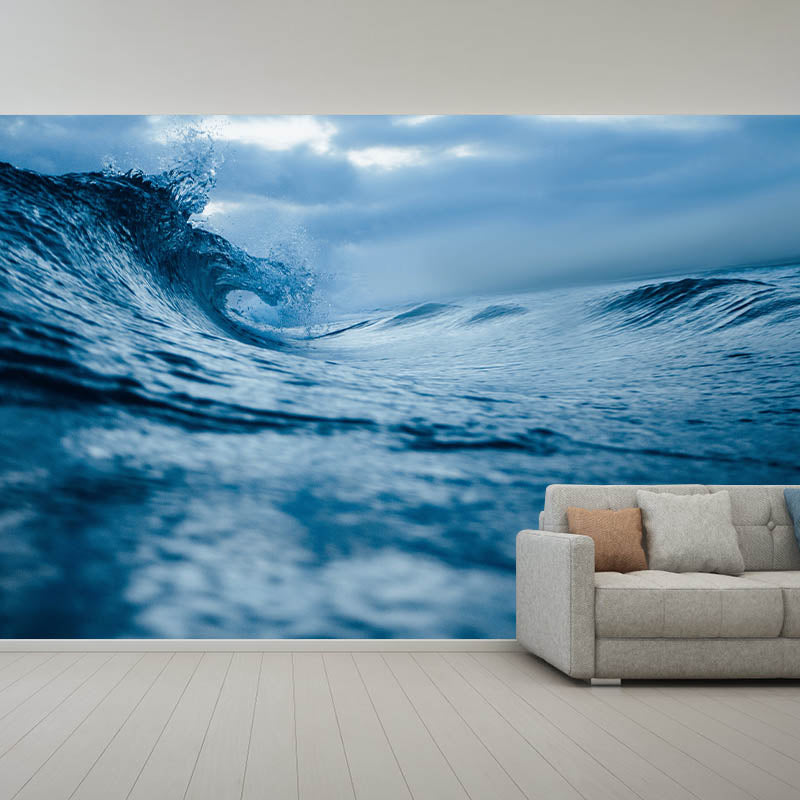 Non-Pasted Tropical Living Room Photography Wall Mural Sea Pattern