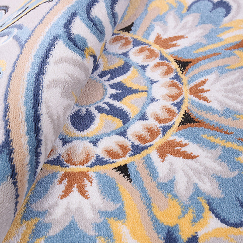 Glam Rug Mid-Century Area Rug Polyester Easy Care Carpet for Bedroom