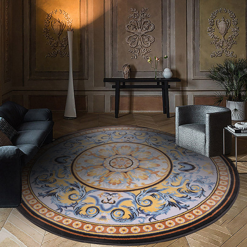 Glam Rug Mid-Century Area Rug Polyester Easy Care Carpet for Bedroom