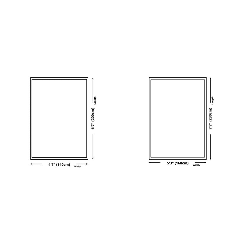 Moroccan Rug Polyester Area Rug Easy Care Carpet for Bedroom