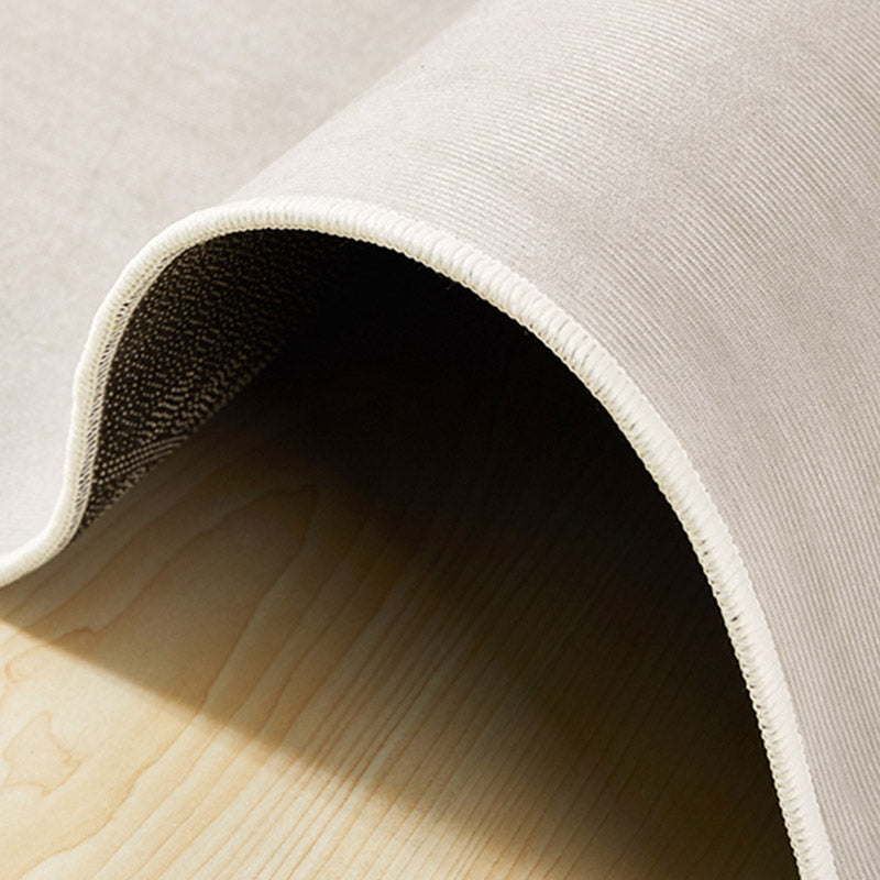 Casual Rug Simple Area Rug Polyester Easy Care Carpet for Bedroom