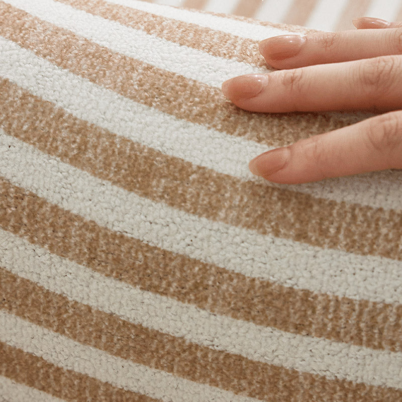 Casual Colorblock Rug Morandi Color Area Rug Polyester Easy Care Carpet for Living Room