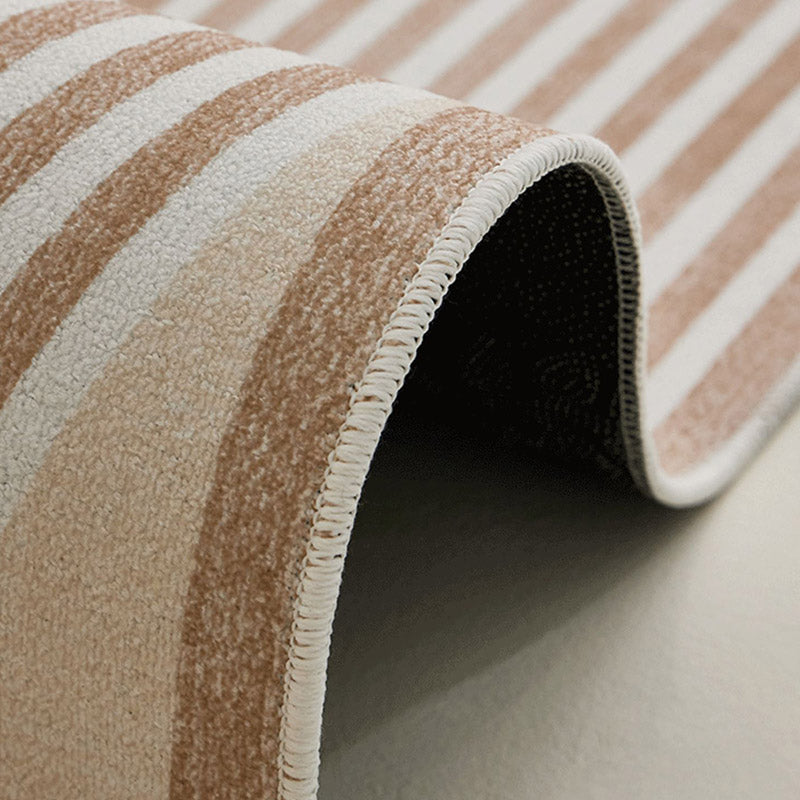 Casual Colorblock Rug Morandi Color Area Rug Polyester Easy Care Carpet for Living Room