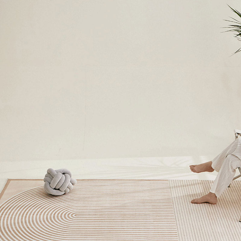 Casual Colorblock Rug Morandi Color Area Rug Polyester Easy Care Carpet for Living Room