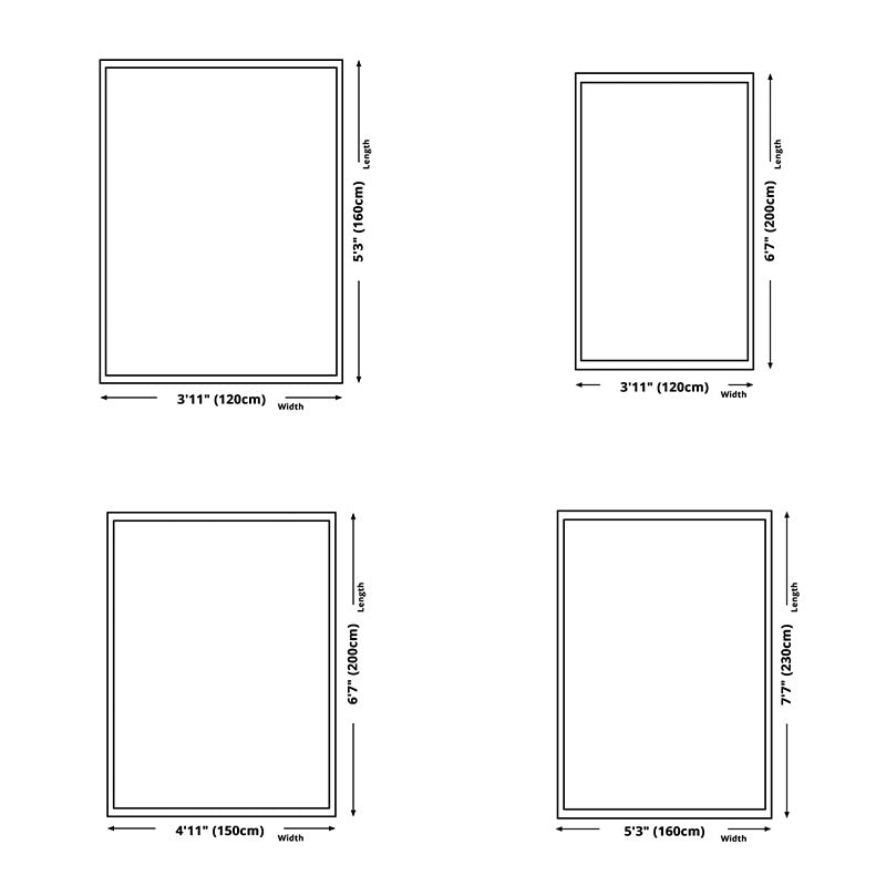 Casual Colorblock Rug Morandi Color Area Rug Polyester Easy Care Carpet for Living Room