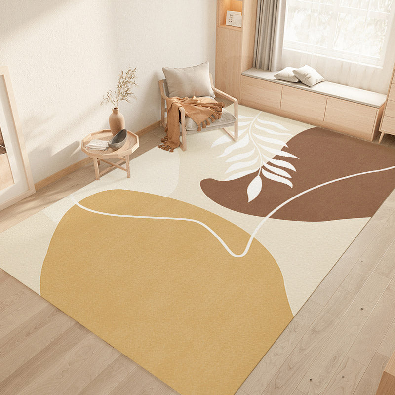 Simplicity Area Rug Simple Rug Polyester Non-Slip Area Rug for Bedroom