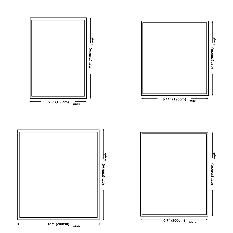 Minimalist Colorblock Rug Morandi Color Area Rug Polyester Easy Care Carpet