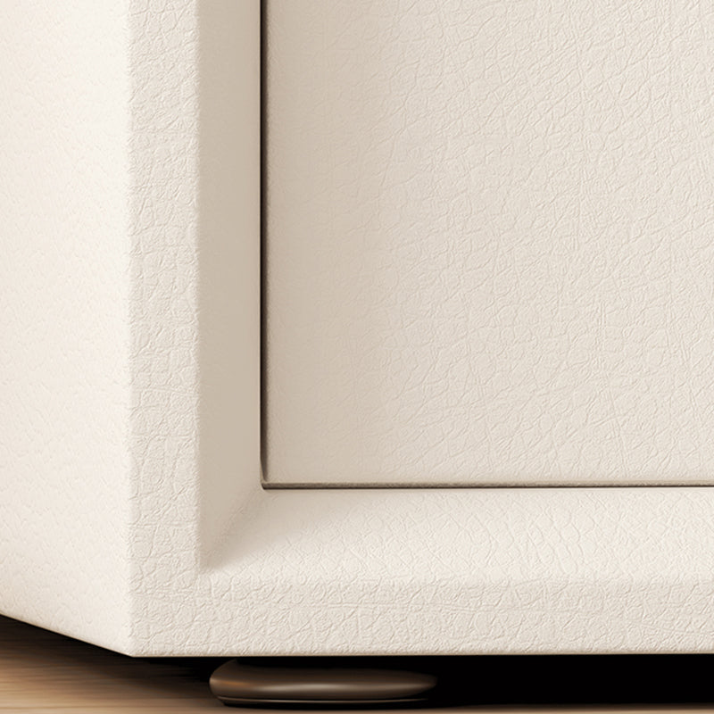 Contemporary Horizontal Double Dresser White Wood Storage Dresser with Drawers for Home