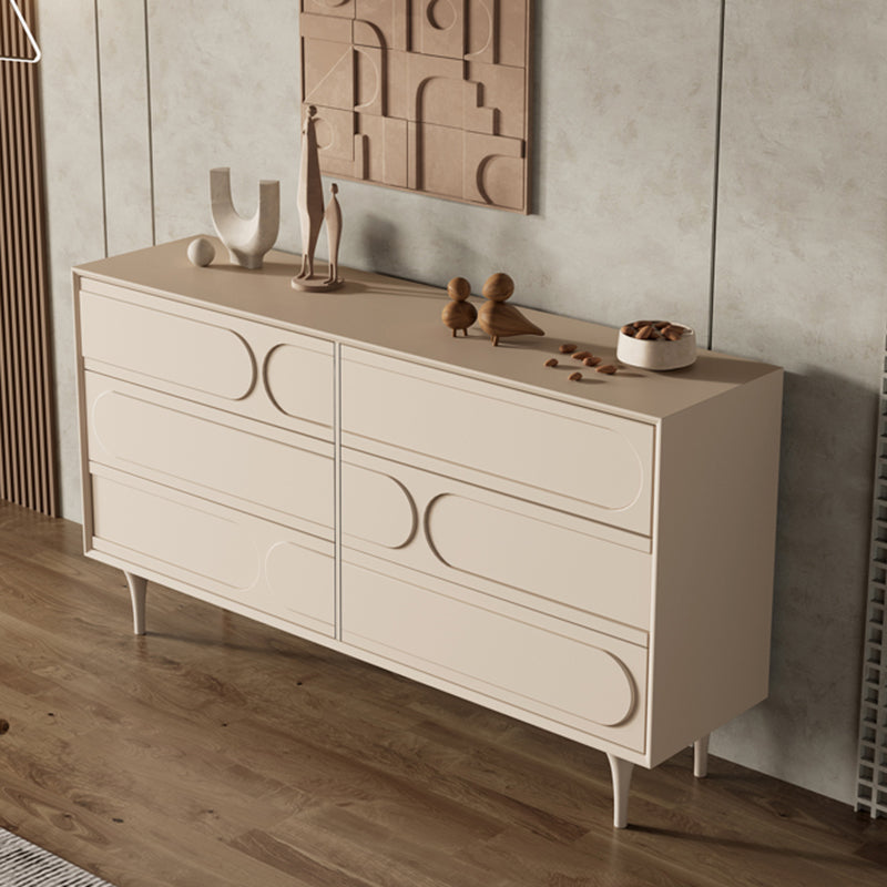 Modernism Horizontal Double Dresser Dresser with Drawers Storage for Bedroom