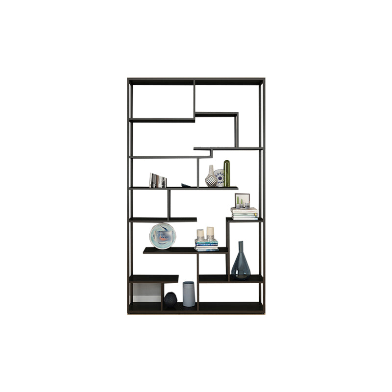 Modern Open Back Standard Bookshelf Metal Bookcase for Home Office