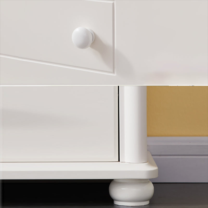 Pure White Standard Bookcase Contemporary Wooden Bookshelf with Shelves