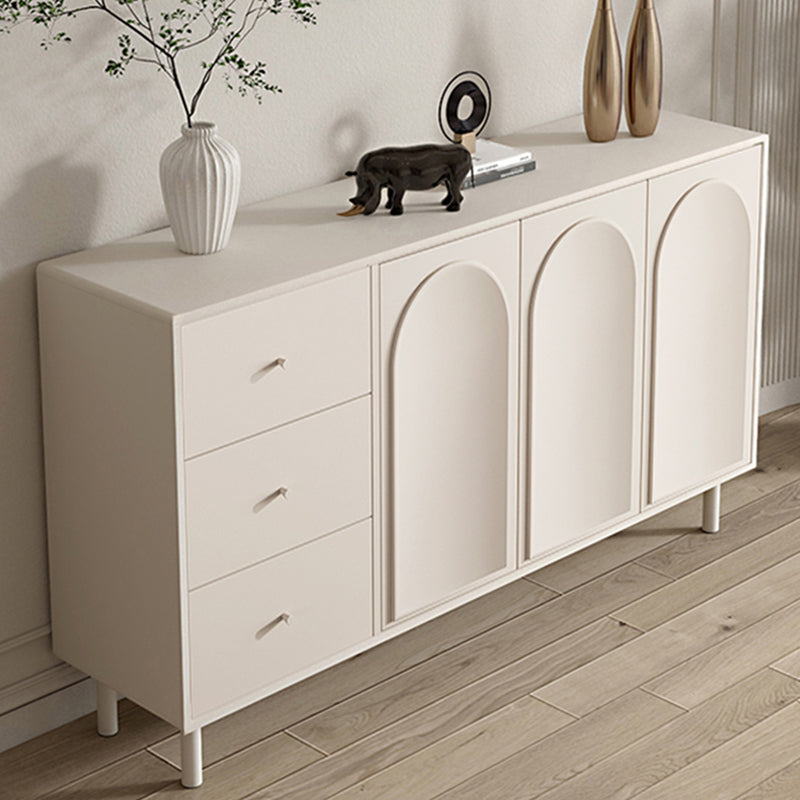 Modern Dining Server Engineered Wood Buffet Server with Doors for Living Room