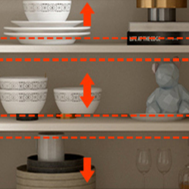 Modern Dining Server Engineered Wood Buffet Server with Doors for Living Room