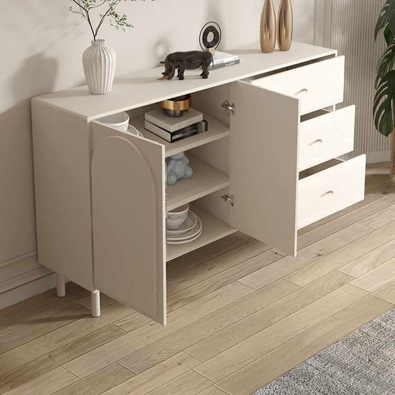 Modern Dining Server Engineered Wood Buffet Server with Doors for Living Room