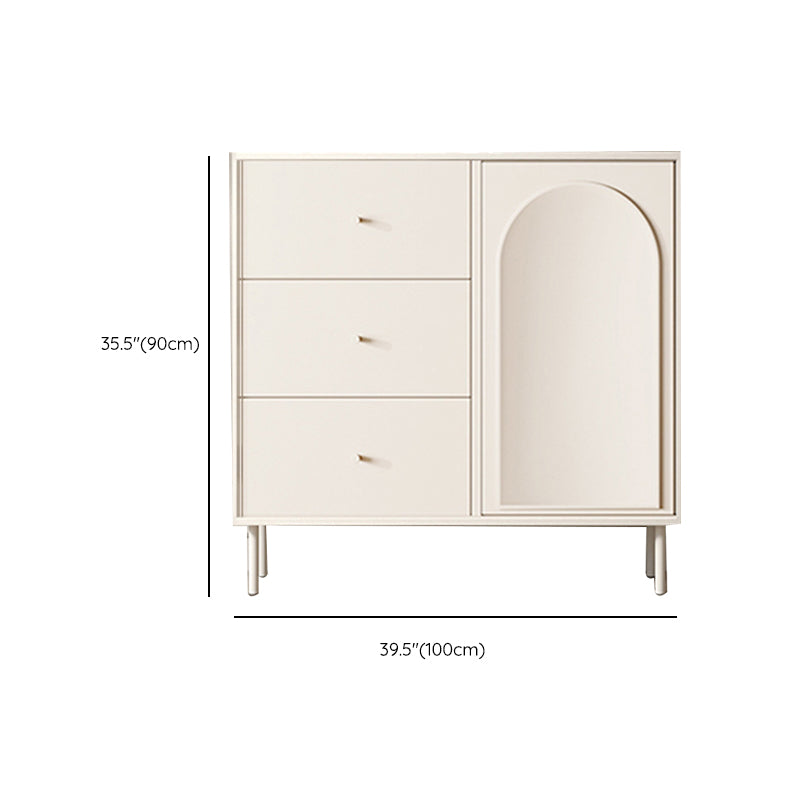 Modern Dining Server Engineered Wood Buffet Server with Doors for Living Room