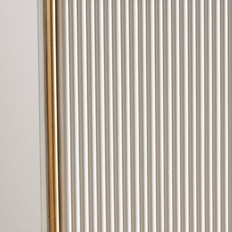 Glam Sideboard Cabinet Stone Sideboard Table with Doors for Kitchen