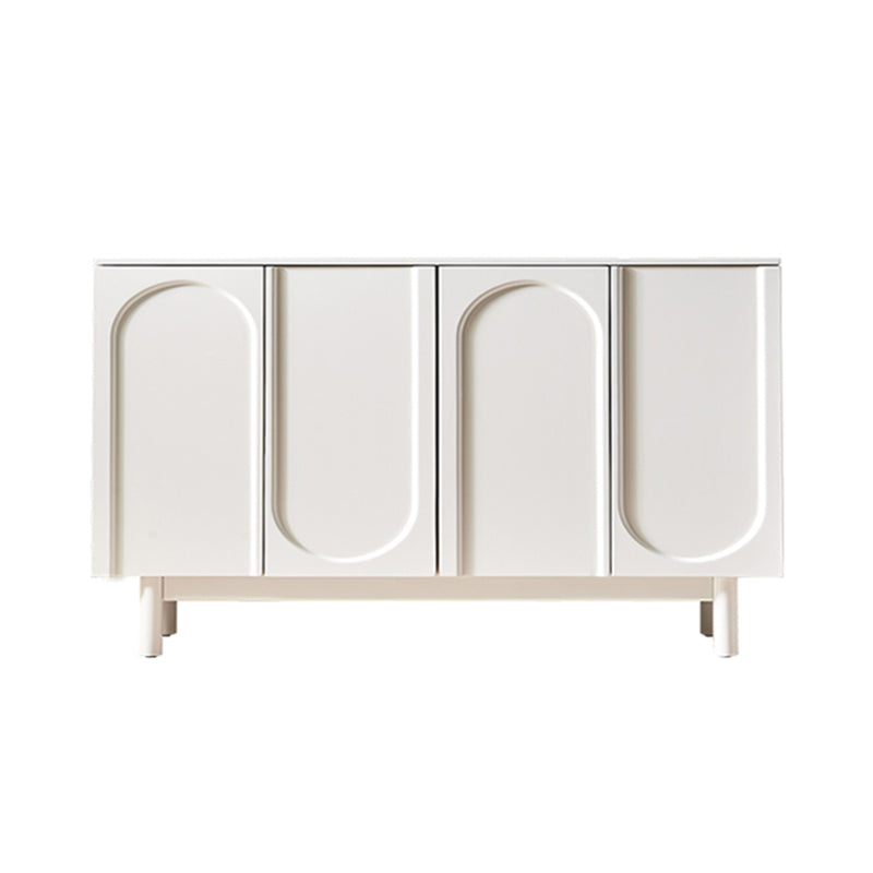 Modern Buffet Table Engineered Wood Sideboard Table with Doors for Kitchen