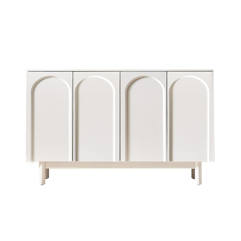 Modern Buffet Table Engineered Wood Sideboard Table with Doors for Kitchen