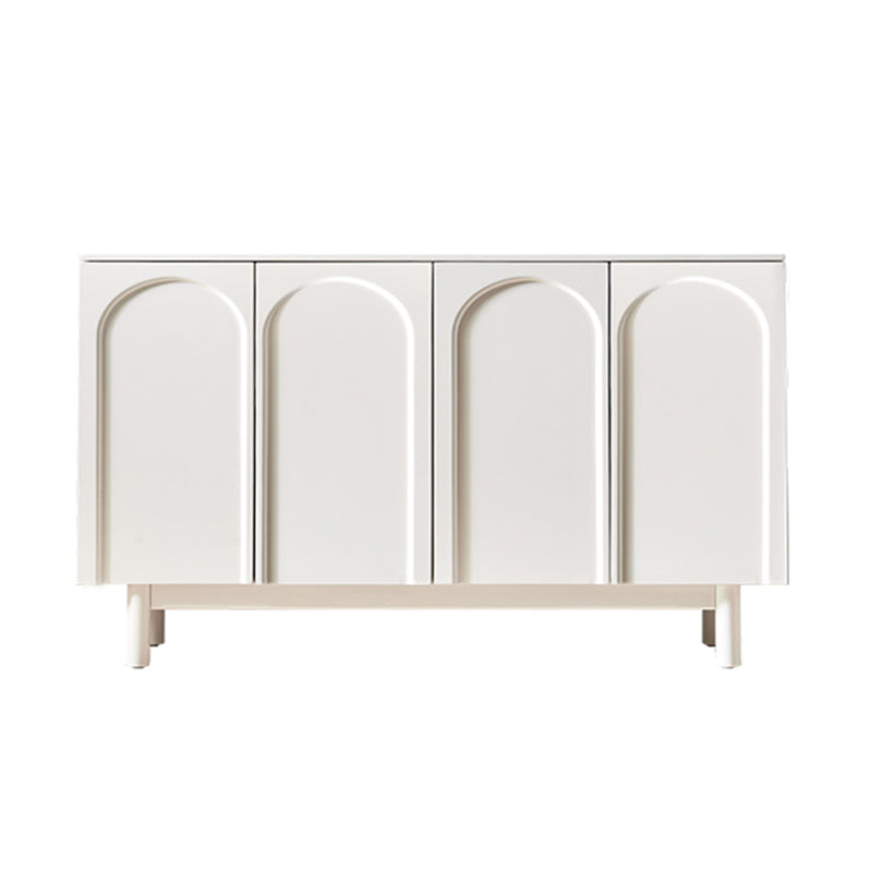 Modern Buffet Table Engineered Wood Sideboard Table with Doors for Kitchen