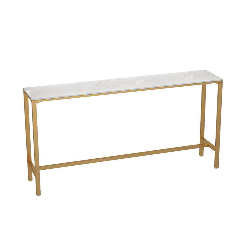 Faux Marble Bar Dining Table Geometric Bar Table for Cafe And Breakroom