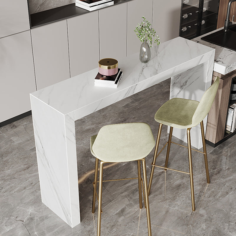 Modern Bar Dining Table Stone Rectangle Bar Table for Living Room