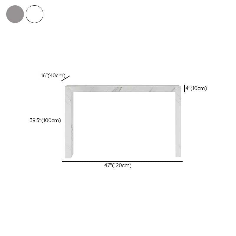 Modern Bar Dining Table Stone Rectangle Bar Table for Living Room