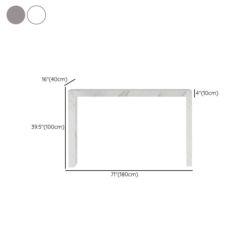 Modern Bar Dining Table Stone Rectangle Bar Table for Living Room