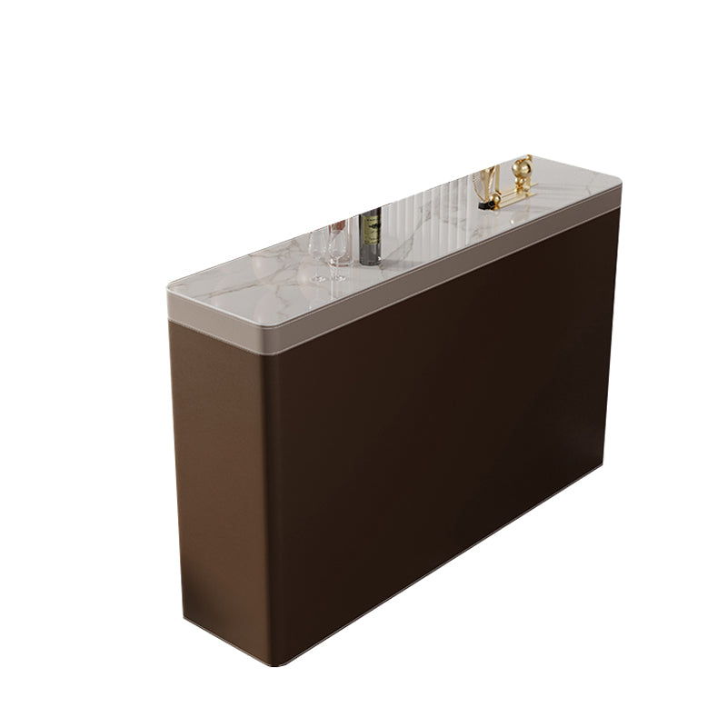 Modern Style Stone Bar Dining Table Rectangle Bar Table for Living Room