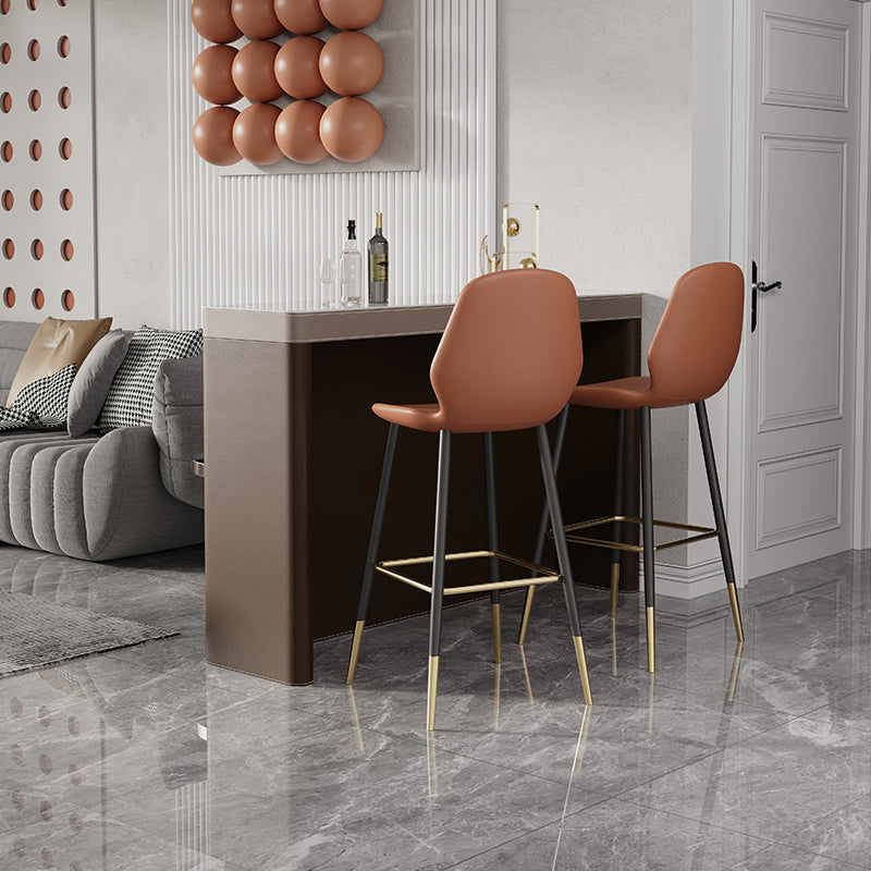 Modern Style Stone Bar Dining Table Rectangle Bar Table for Living Room