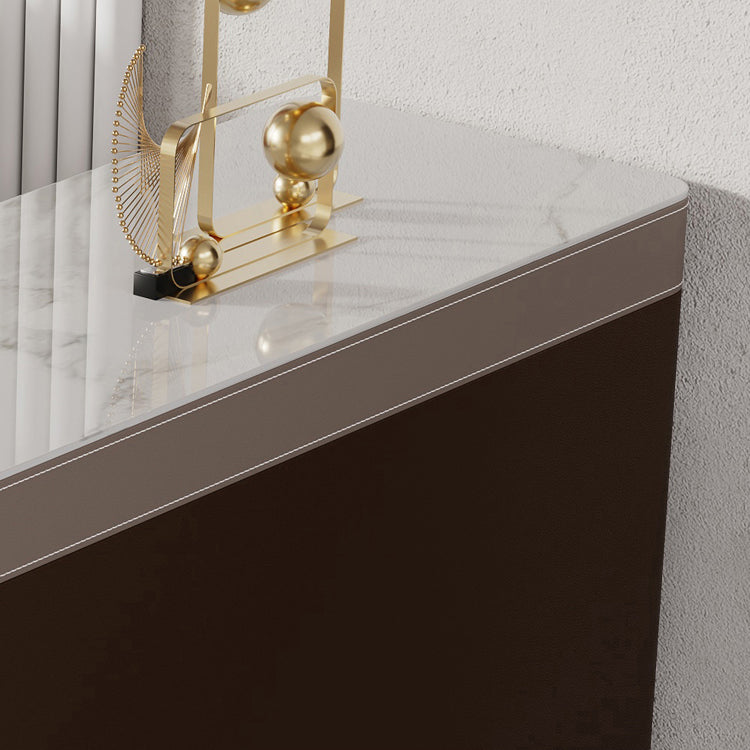 Modern Style Stone Bar Dining Table Rectangle Bar Table for Living Room