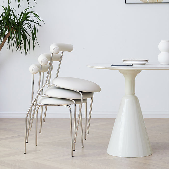 Oval 1/2/4/5/6/7 Piece Table and Chair Set White Dining Table Sets