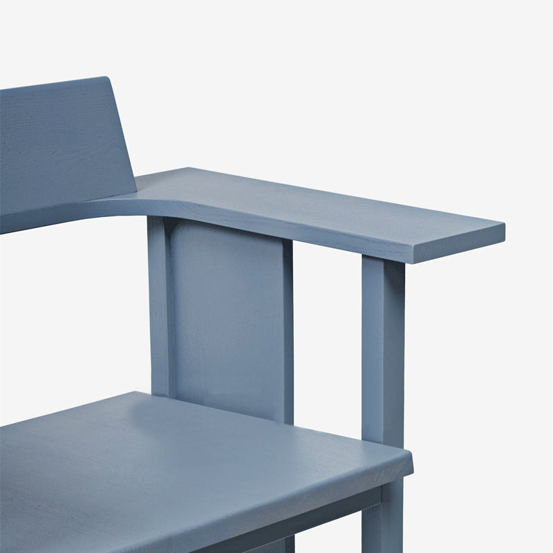 Modern Simple Arm Chair Solid Wood Frame Guest Chair for Dining Room