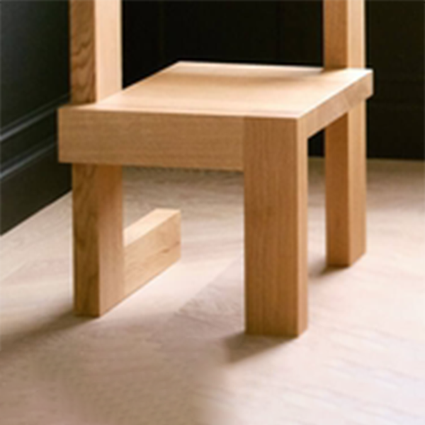 Modern Arm Chair Wood Open Back Dining Accent Chair for Home