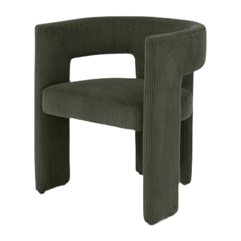 Modern Style Arm Chair Wood Open Back Dining Accent Chair for Home